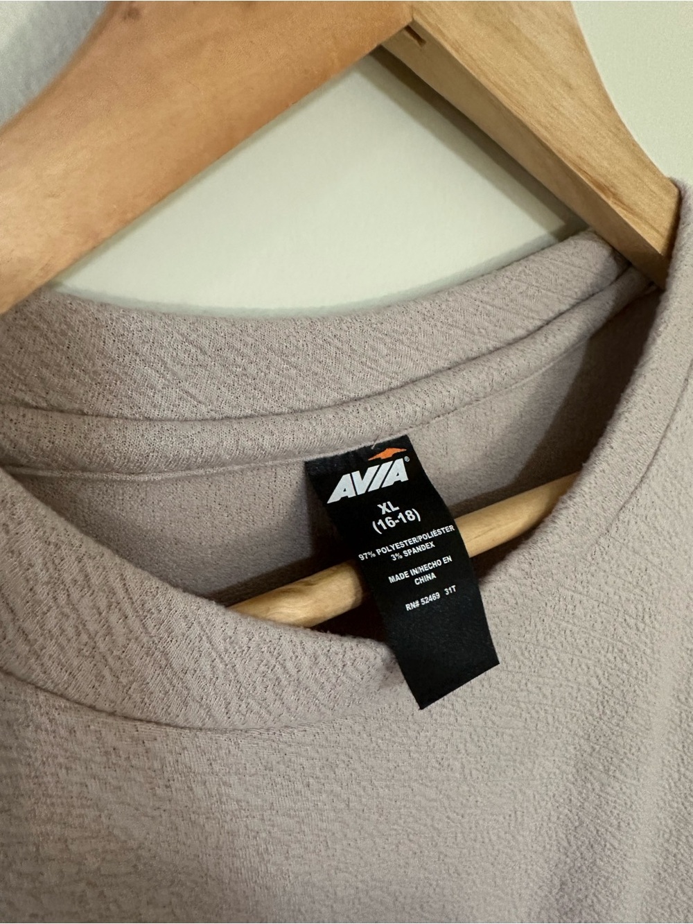 Avia Textured Crewneck Sweatshirt in Lilac - Picture 3 of 6